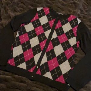 Brooks Brothers 💯 wool Argyle Cardigan M❤️❤️❤️